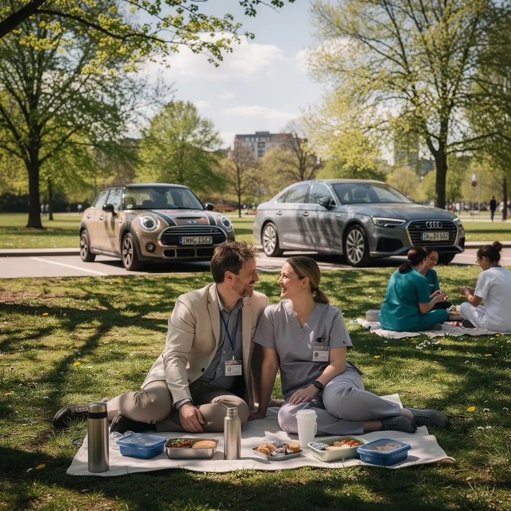 Ein Bildschirm zeigt transparente Preise für Kfz-Versicherungen und Vergleichsmöglichkeiten.